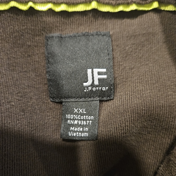 J Ferrar Mens XXL Brown Shacket Shirt Jacket Button Up Work Pockets 100% Cotton - Picture 4 of 5